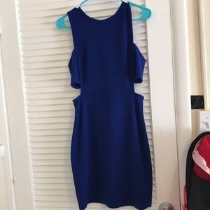 Blue mini dress